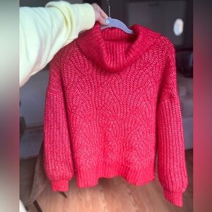 Wide turtleneck sweater
